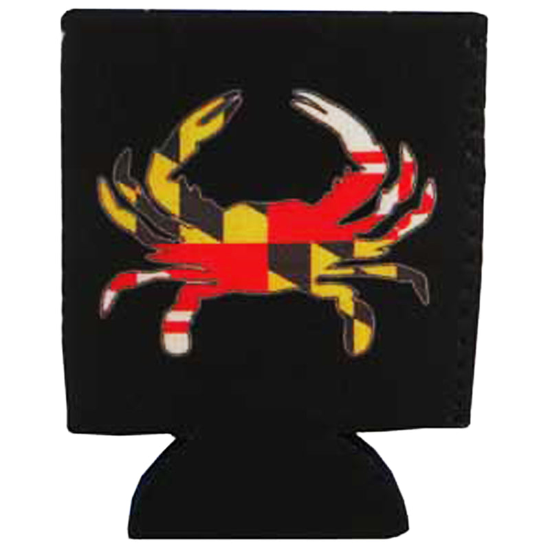 Maryland Flag Crab Foam Can Coolie