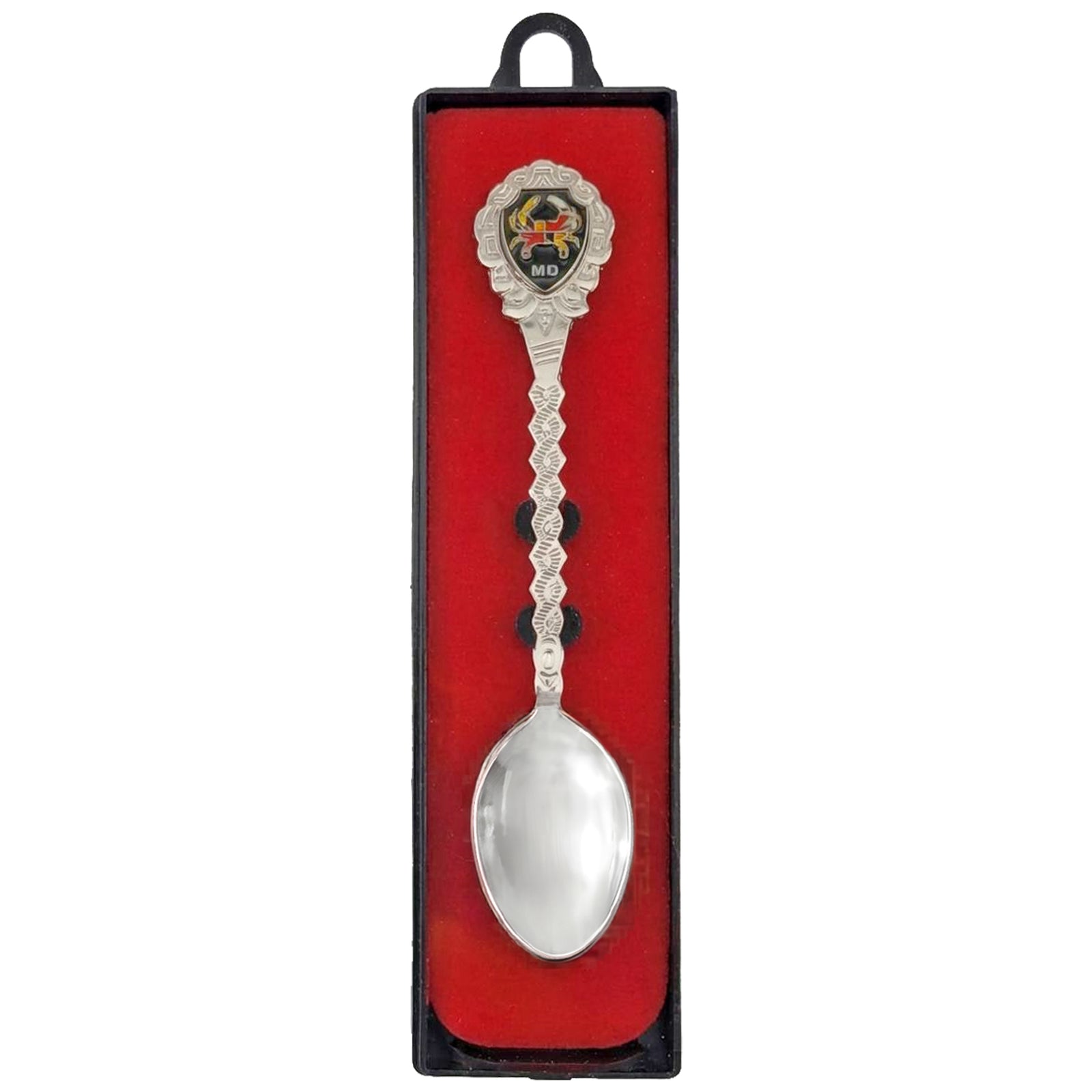 maryland flag crab  shield souvenir spoon