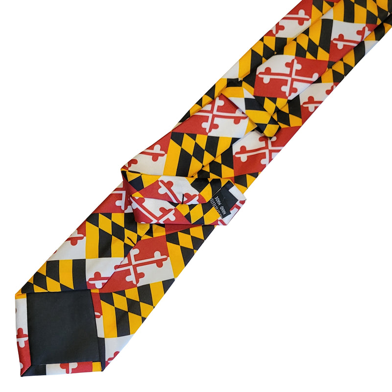 Maryland Flag Executive Neck Tie Loop On Back