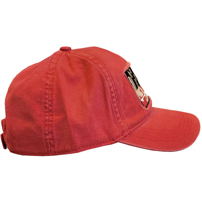 Maryland Flag Faded Baseball Hat Red (side)