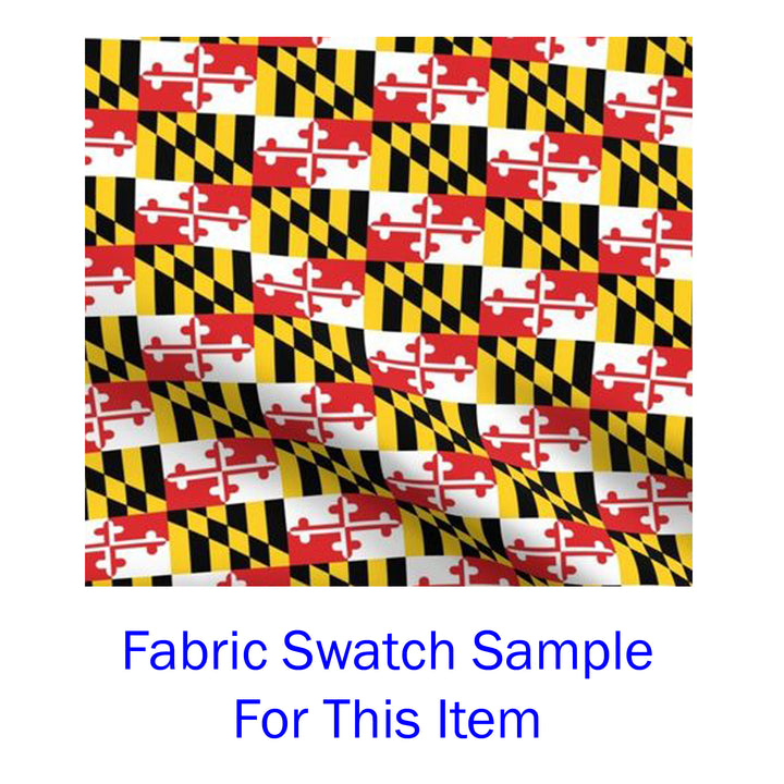 Maryland Flag Full Apron with Pockets - Locally Sewn (fabric swatch)