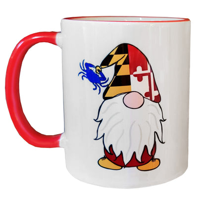 Maryland Flag Gnome Red Trim Coffee Mug