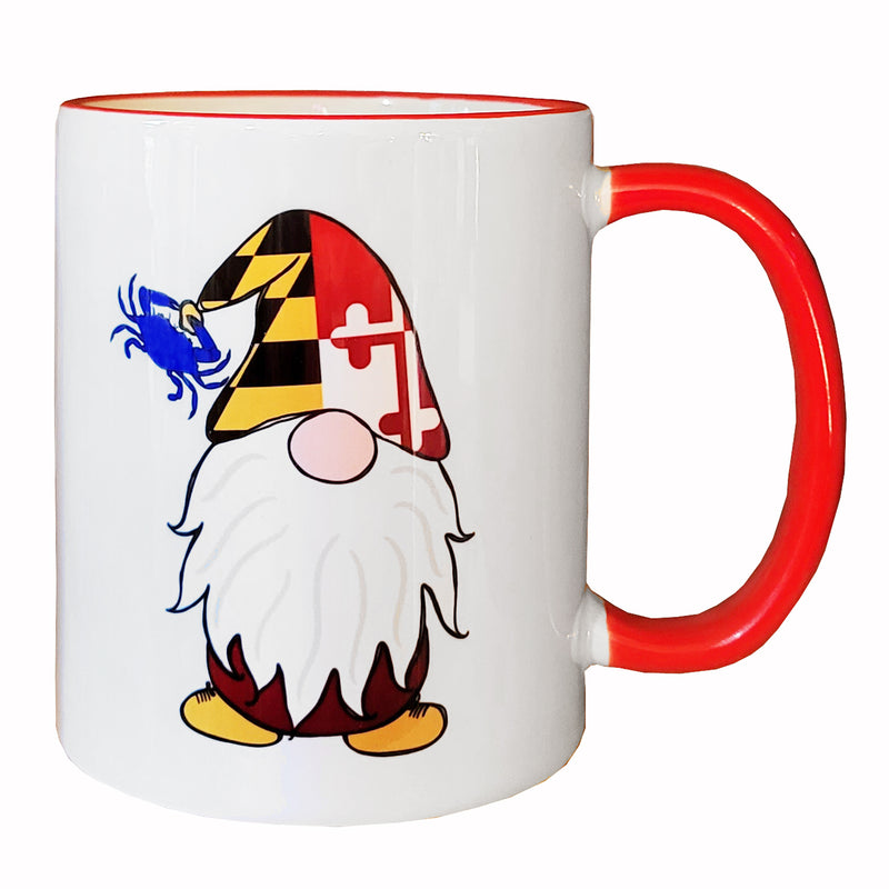 Maryland Flag Gnome Red Trim Coffee Mug