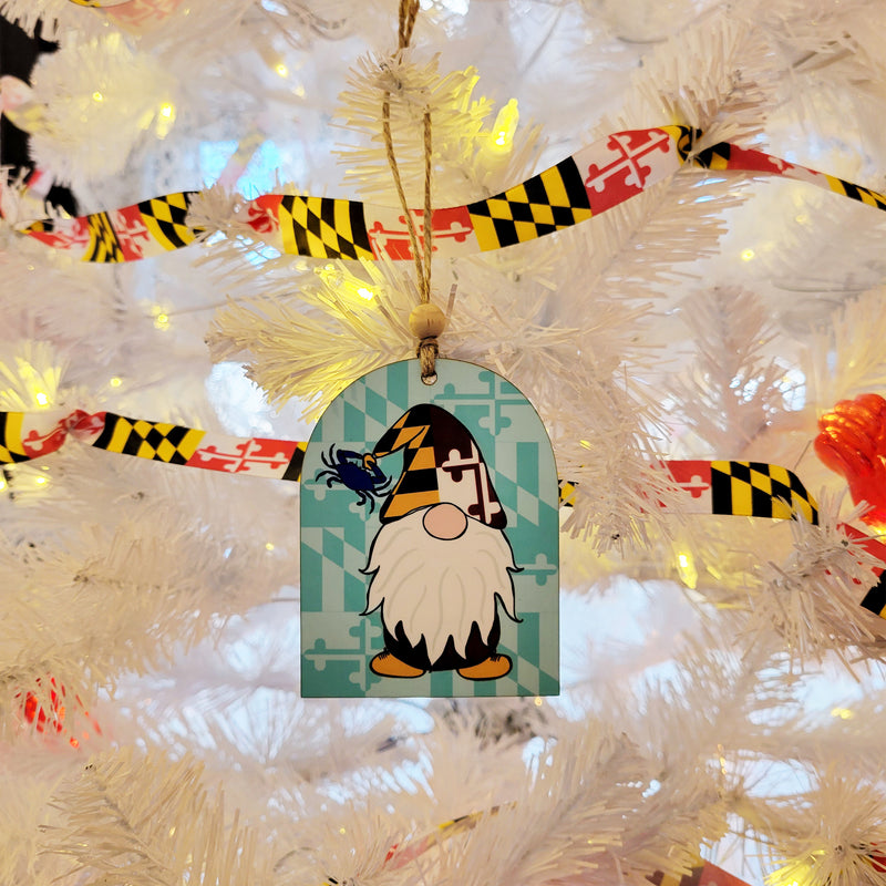 Maryland Flag Gnome Ornament Scene
