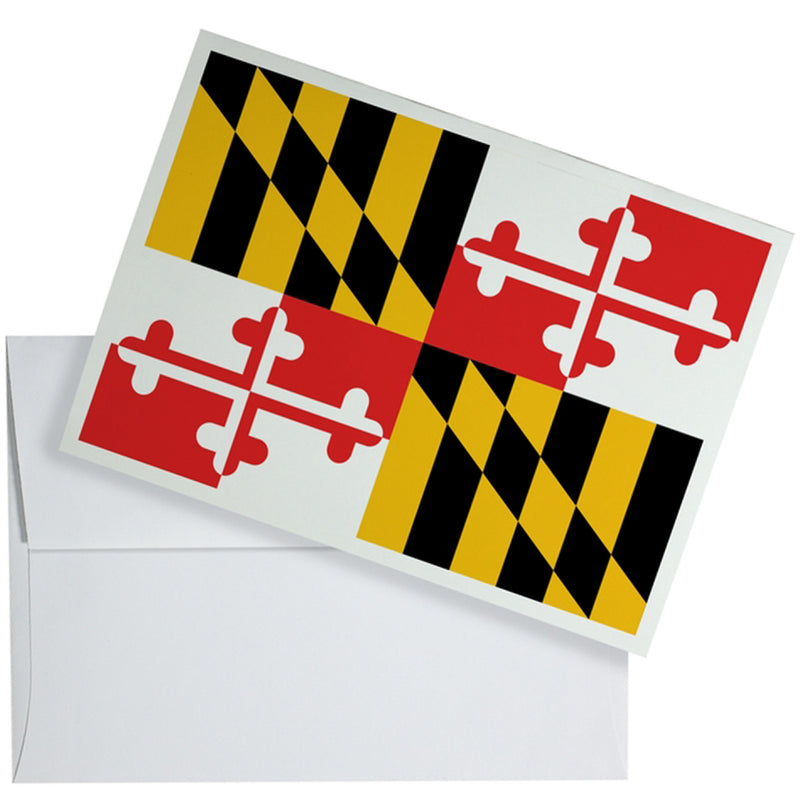Maryland Flag Greeting Card with Envelope