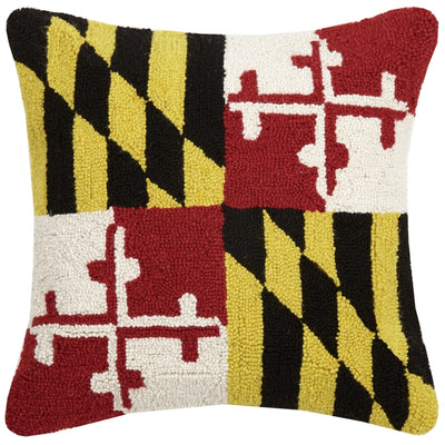 Maryland Flag Hook Pillow