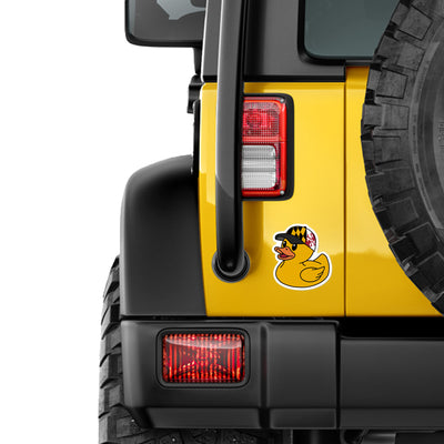 Maryland Flag Jeep Duck Vinyl Sticker on vehicle