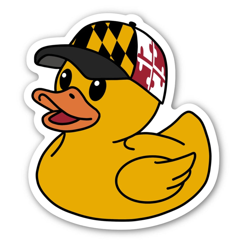 Maryland Flag Jeep Duck Vinyl Sticker