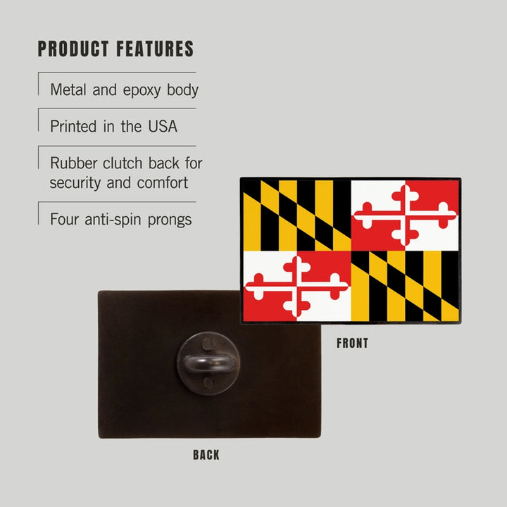Maryland Flag Lapel Pin Product Features