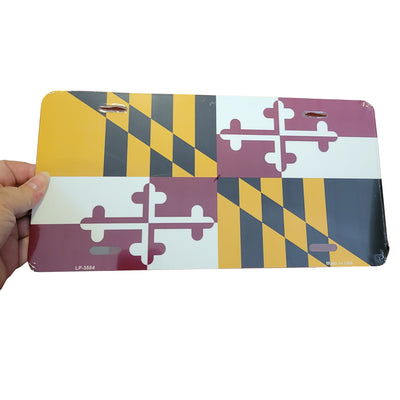 Maryland Flag License Plate (model)
