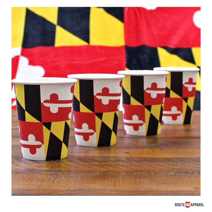 Maryland Flag Paper Cups