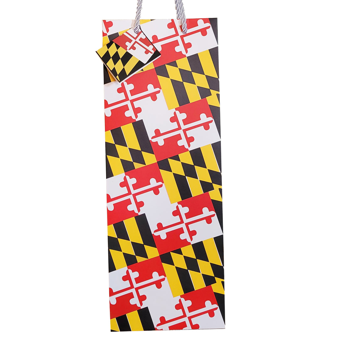 Maryland Flag Wine Paper Gift Bag