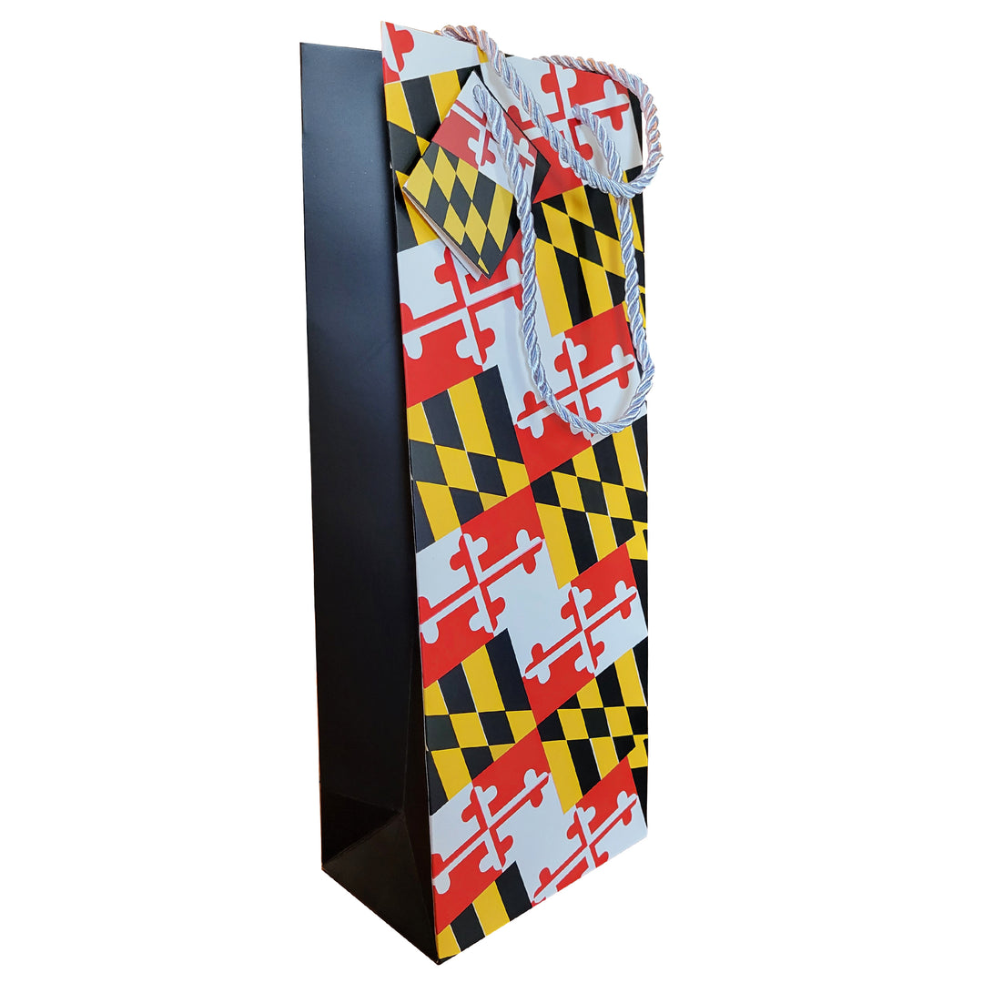 Maryland Flag Wine Paper Gift Bag