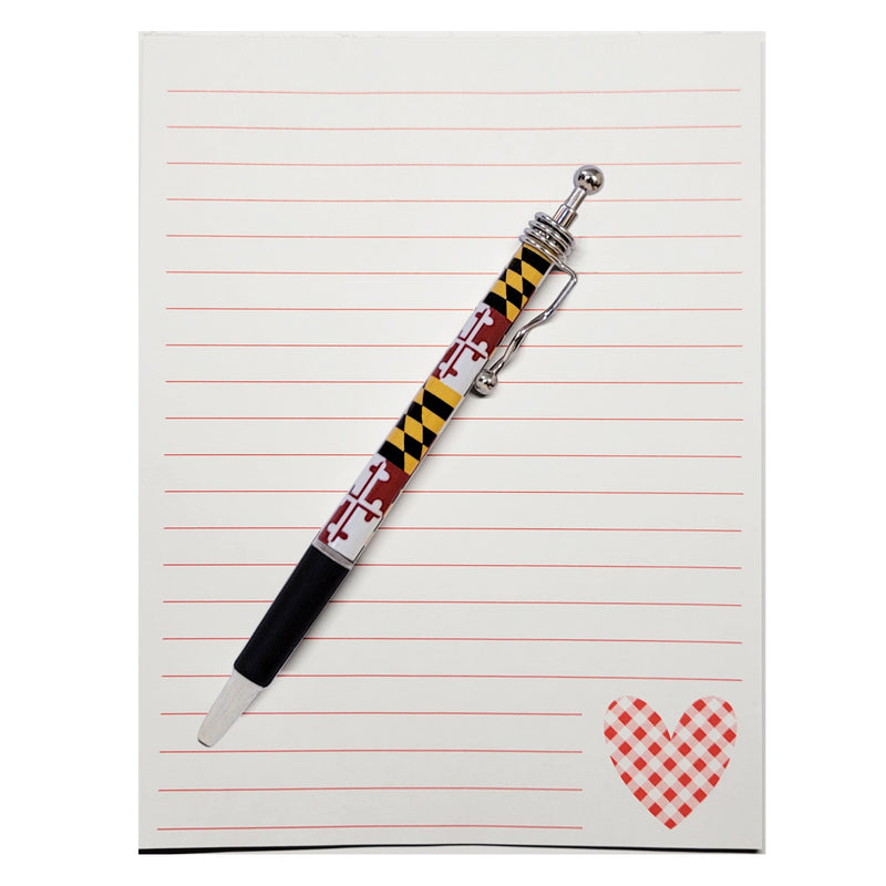 Maryland Flag Pen with notepad