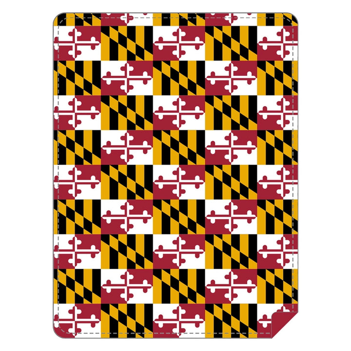 Maryland Flag Plush Throw Blanket (graphic of design)