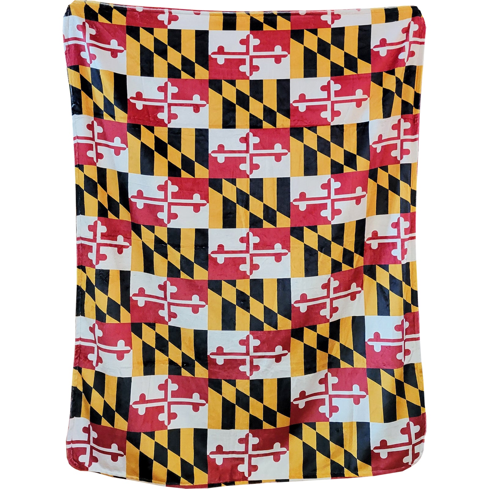 Maryland Flag Plush Throw Blanket