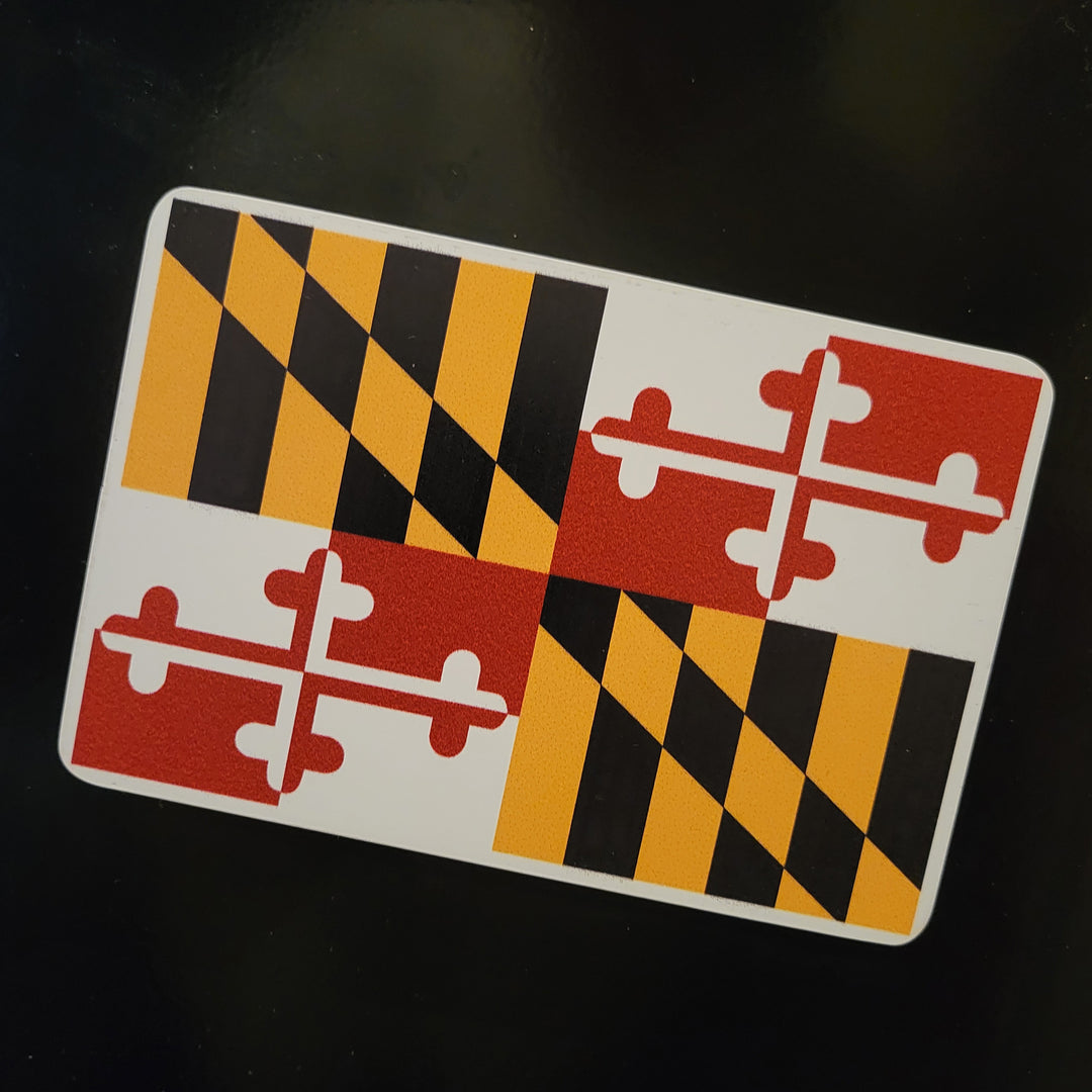 Maryland Flag Rectangle Vehicle Magnet