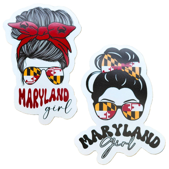 Maryland Girl Die Cut Vinyl Stickers