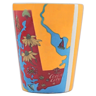 Maryland Map Icons Shot Glass