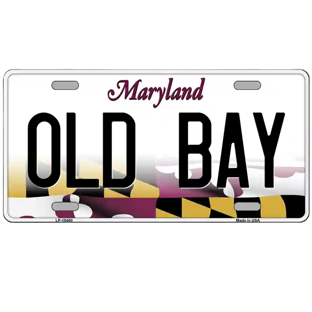 Maryland Flag Novelty License Plate - OLD BAY