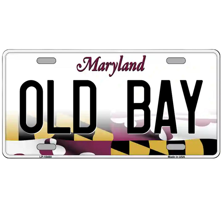 Maryland Flag Novelty License Plate - OLD BAY