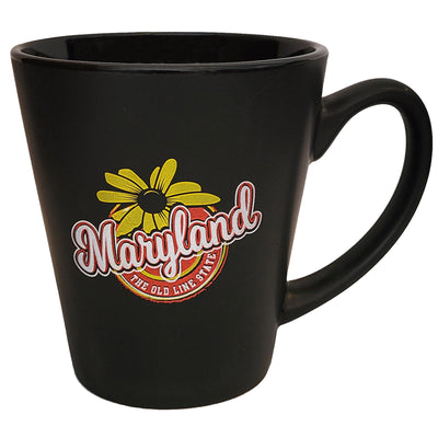 maryland black eyed susan old line state black coffee mug