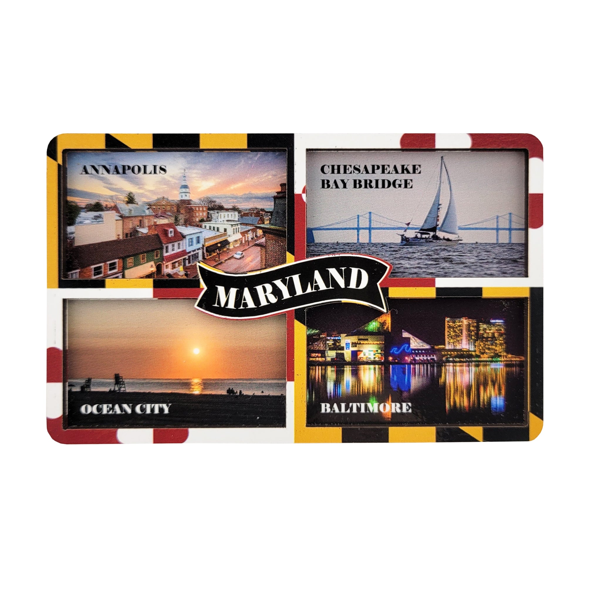 Maryland Places Windowpane Magnet – The Maryland Store