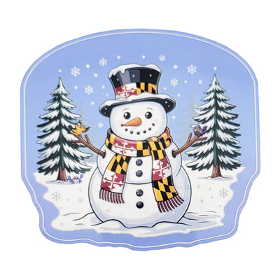 Maryland Snowman Winter Wonderland Sticker