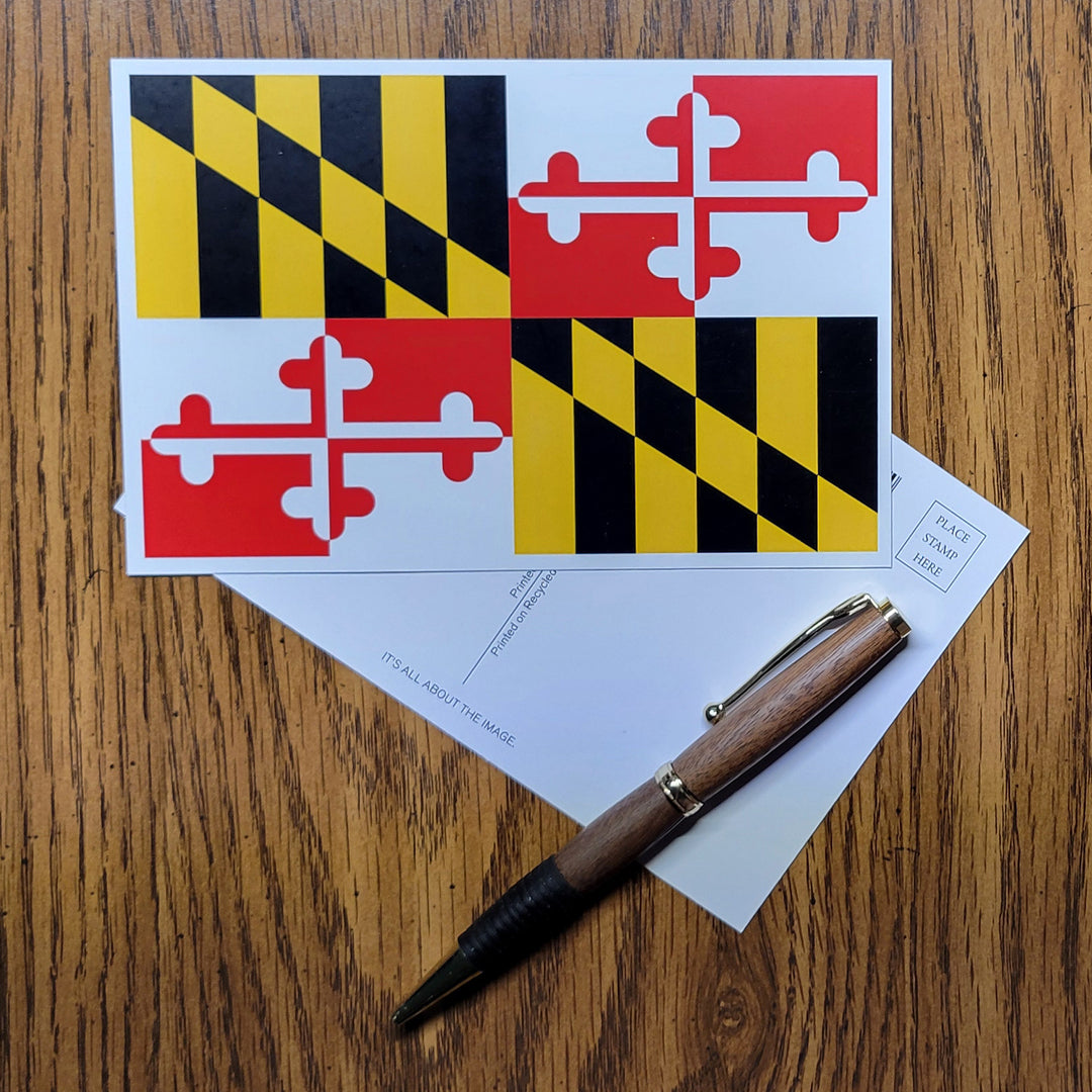 maryland state flag postcard (scene)