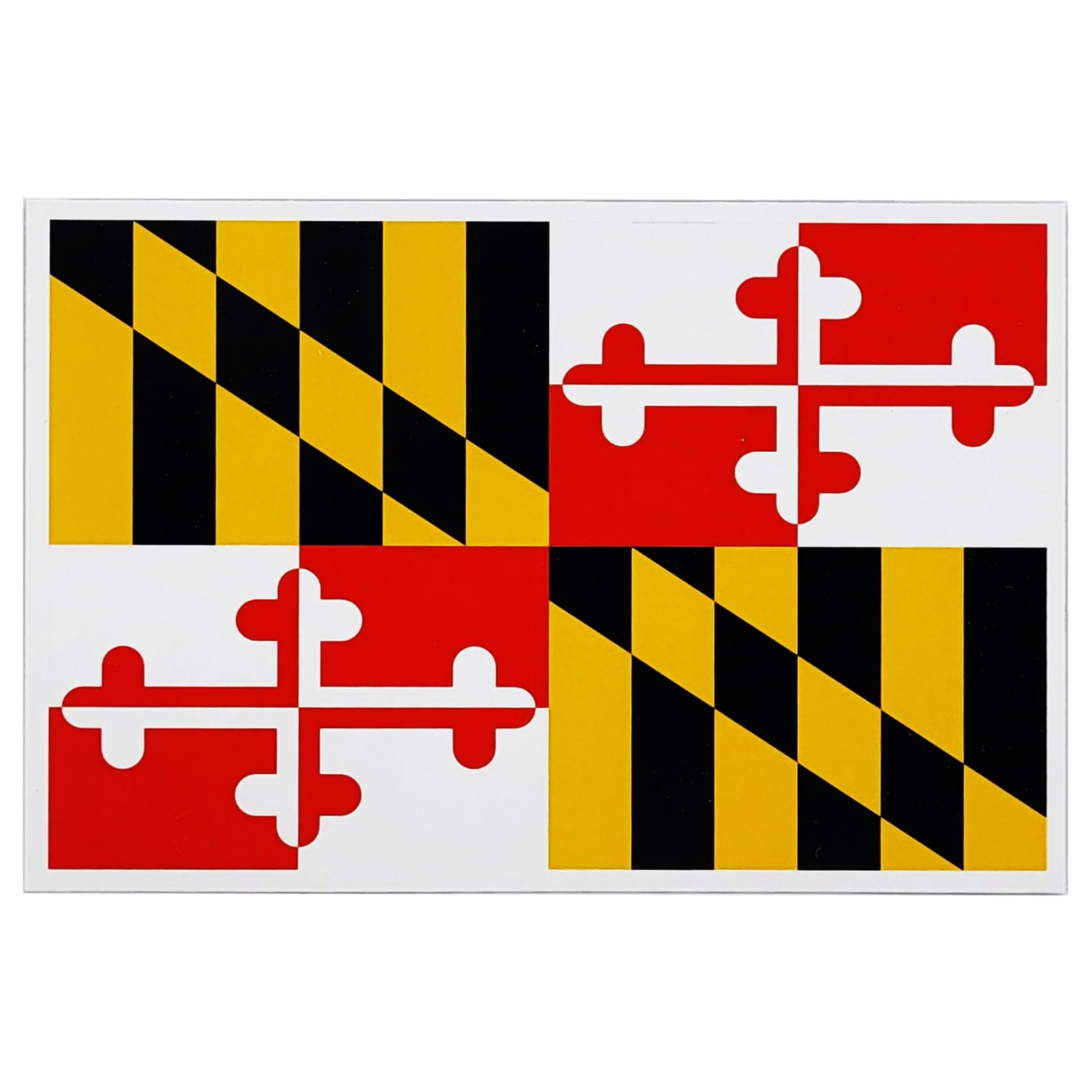 maryland state flag postcard