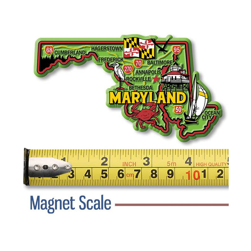 Maryland State Highway Map Large Magnet (size)