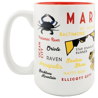 Maryland State Icons Collage Coffee Mug
