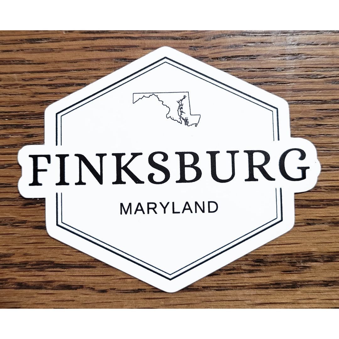 Maryland Town Names Die Cut Vinyl Sticker - Finksburg