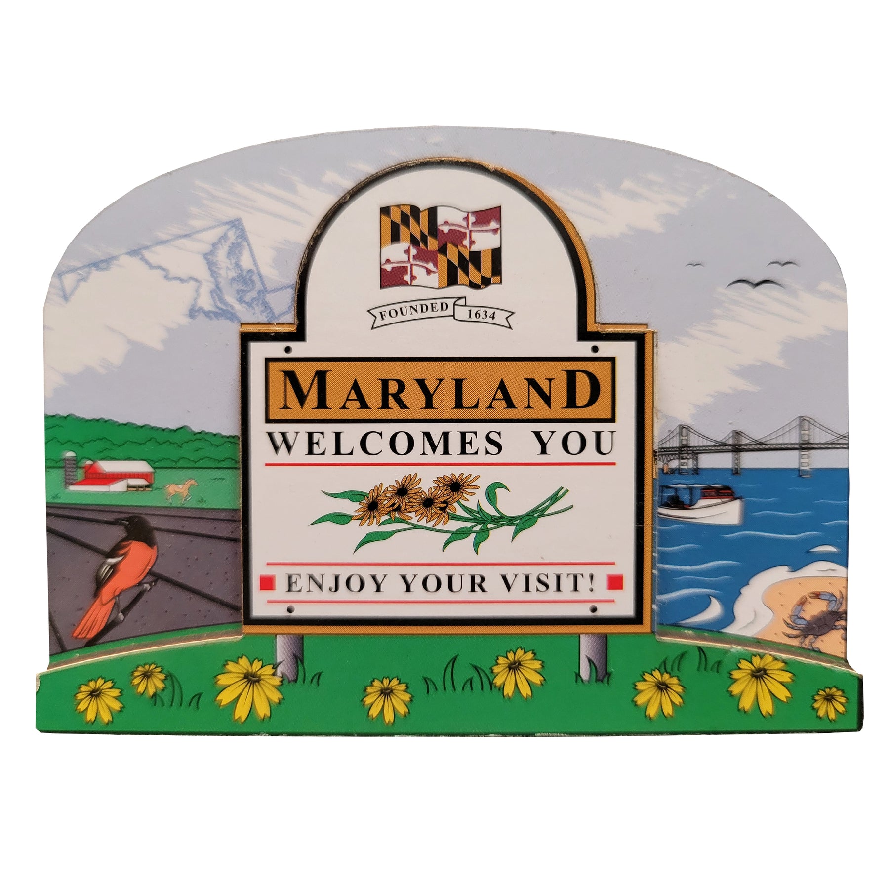 Maryland Welcome Sign Magnet – The Maryland Store