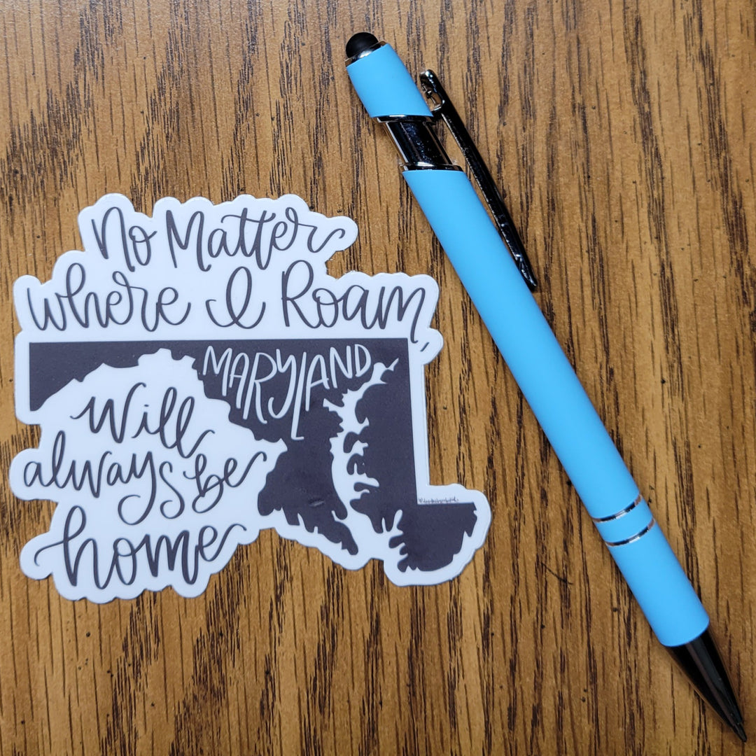 Maryland Always Home Die-Cut Sticker Scene