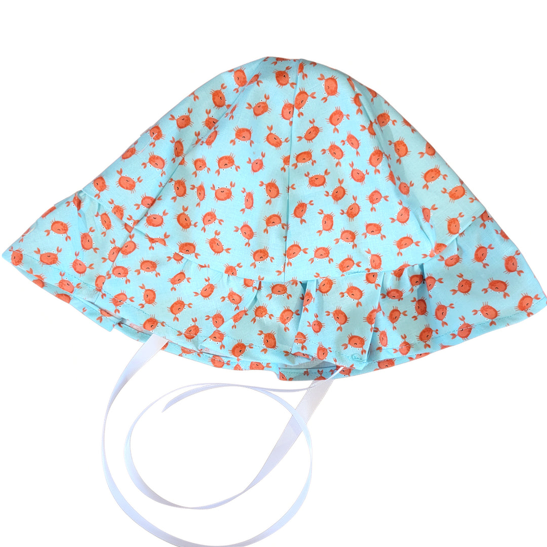 Baby Sun Hat - Mini Happy Crabs