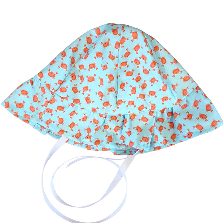 Baby Sun Hat - Mini Happy Crabs