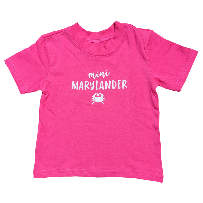 Mini Marylander Baby / Toddler T-Shirt Hot Pink