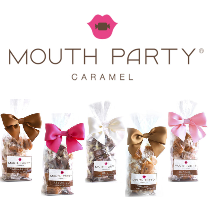 Mouth Party Caramels 6 ounce assorted Gift Bags.