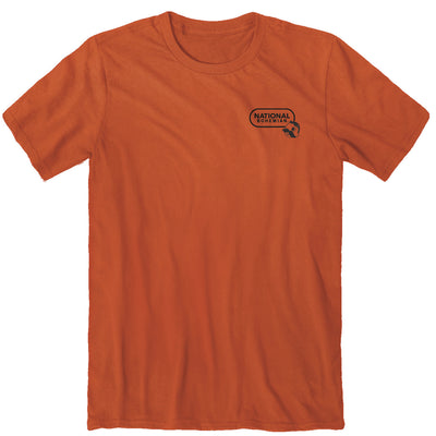 Natty Boh Ain't The Beer Cold Baseball Orange T-Shirt (front)