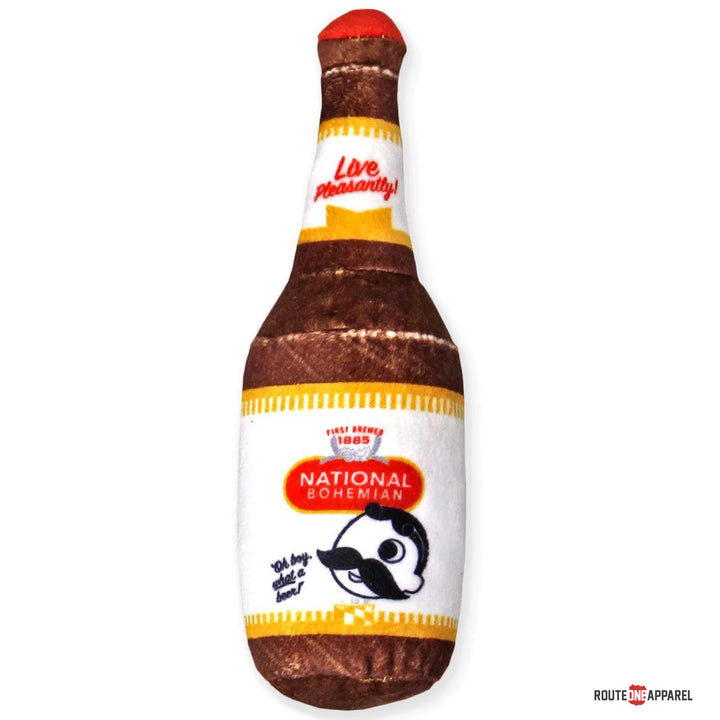 Natty Boh Plush Dog Toy - Beer Bottle