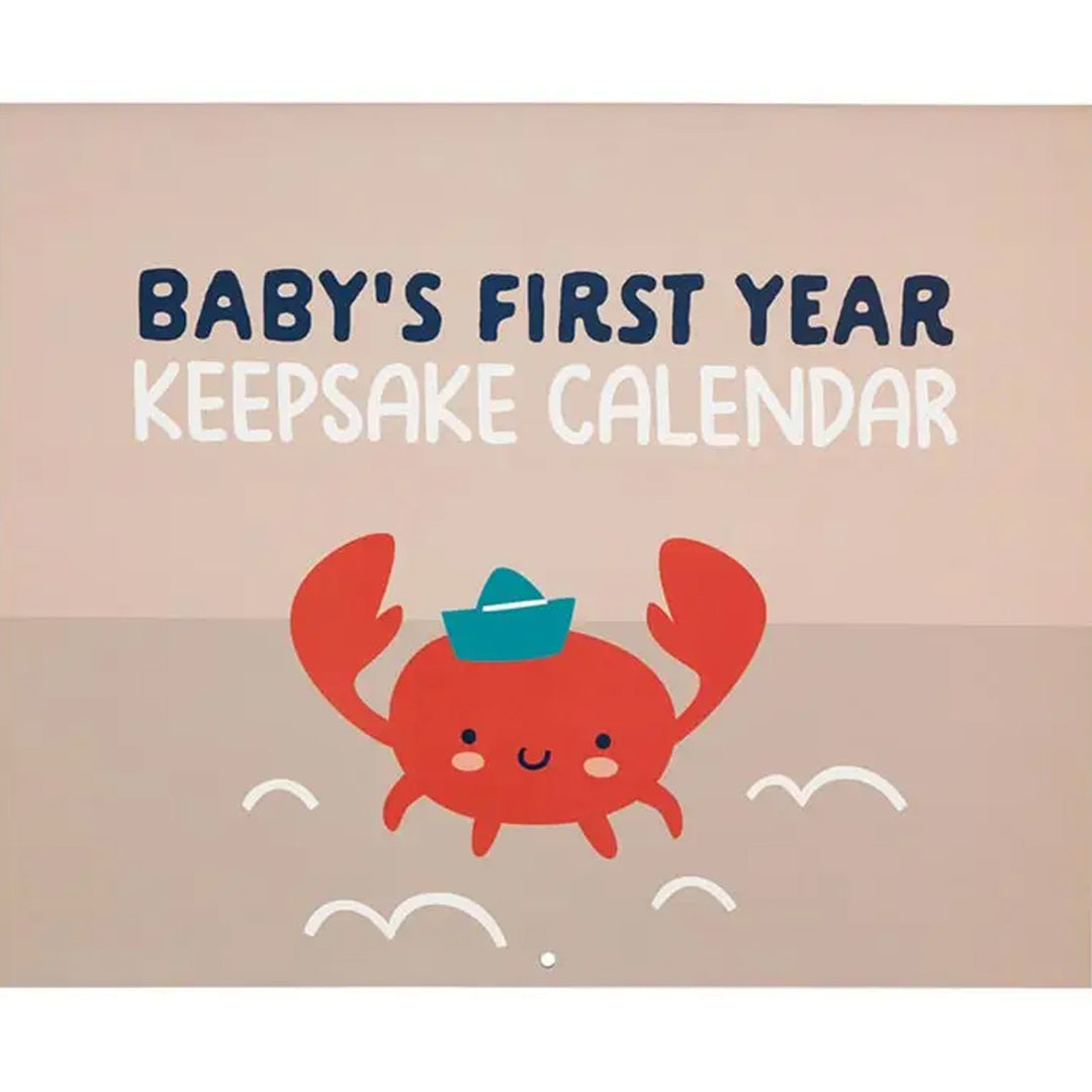 Nautical Themed Baby First Year Keepsake Calendar