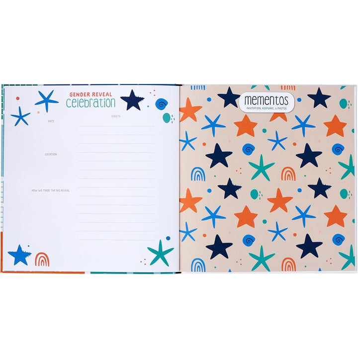 Nautical Themed Baby 5 Years Memory Book Inside Pages