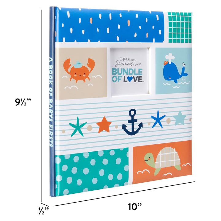 Nautical Themed Baby 5 Years Memory Book Dimensions
