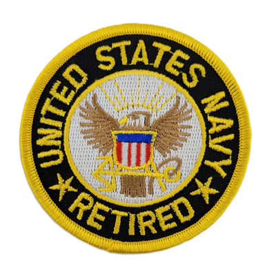 United States Navy Retired Embroidered Patch