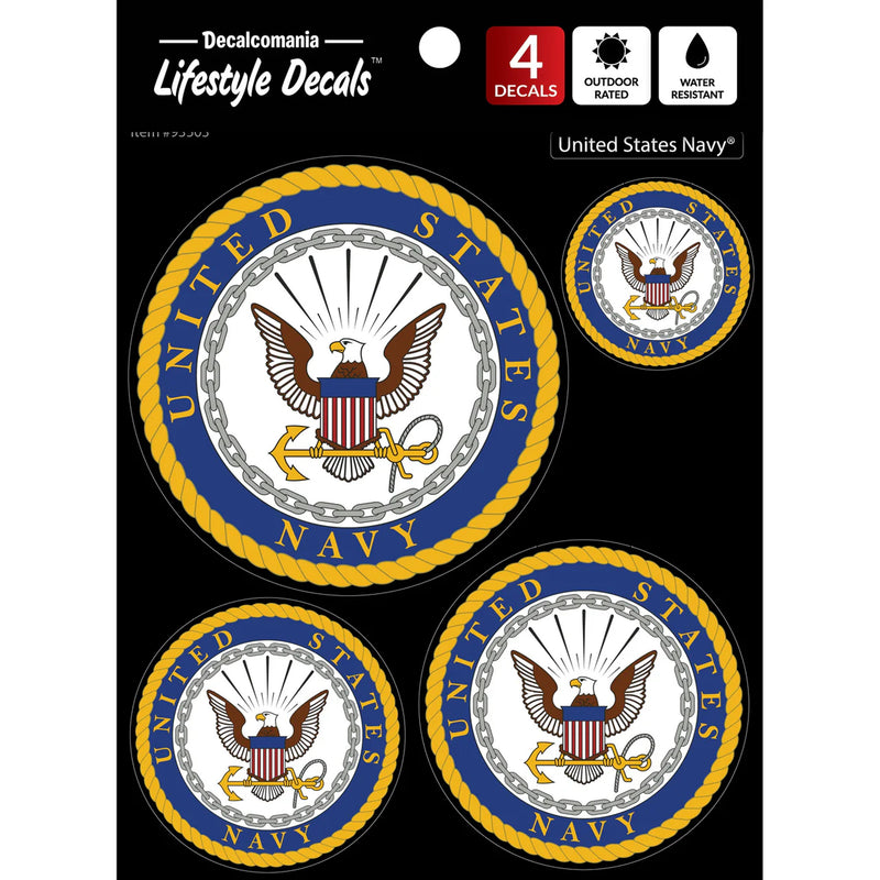 United States Navy Set of 4 Vinyl Stickers