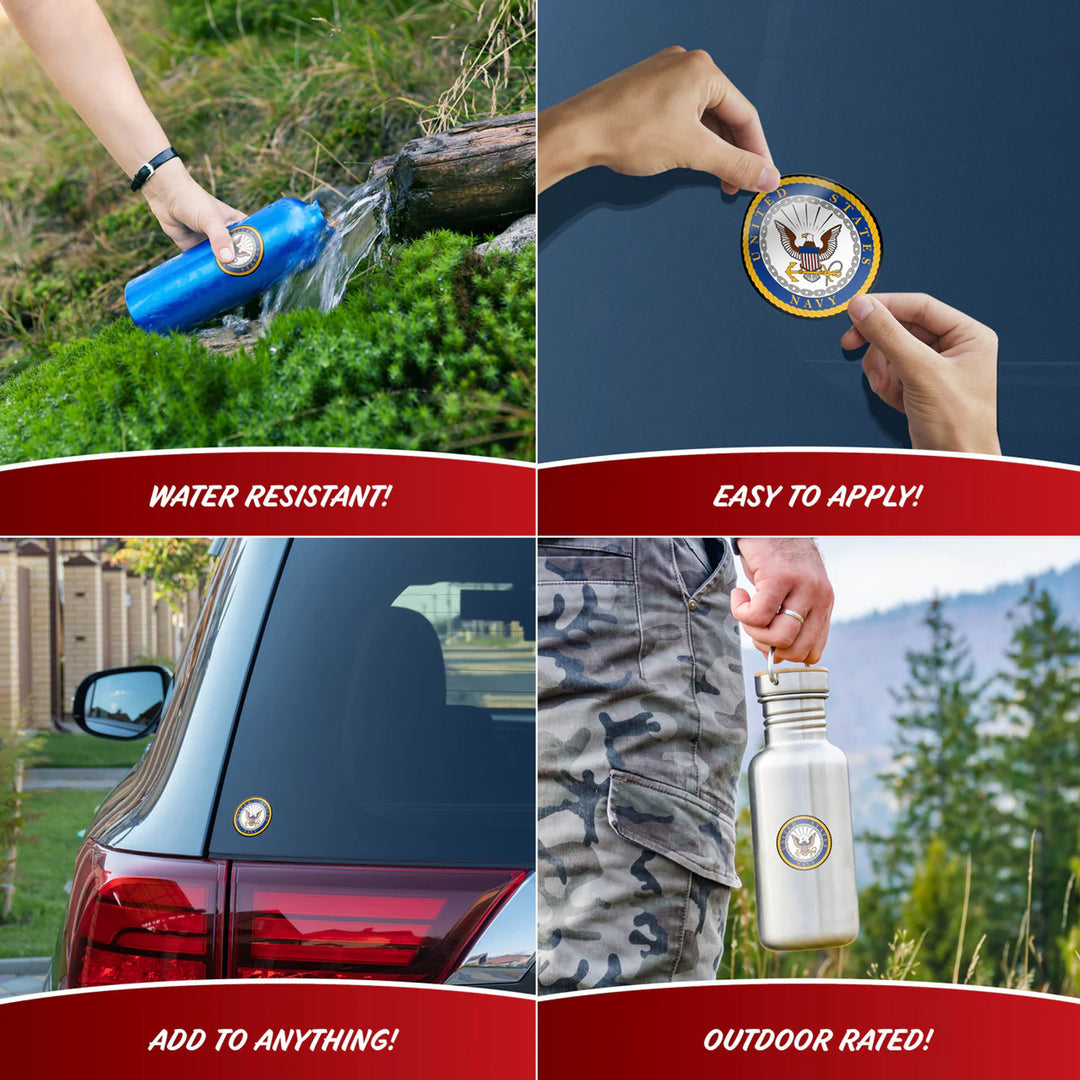 United States Navy Set of 4 Vinyl Stickers