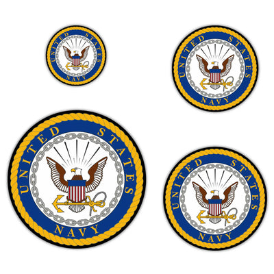 United States Navy Set of 4 Vinyl Stickers