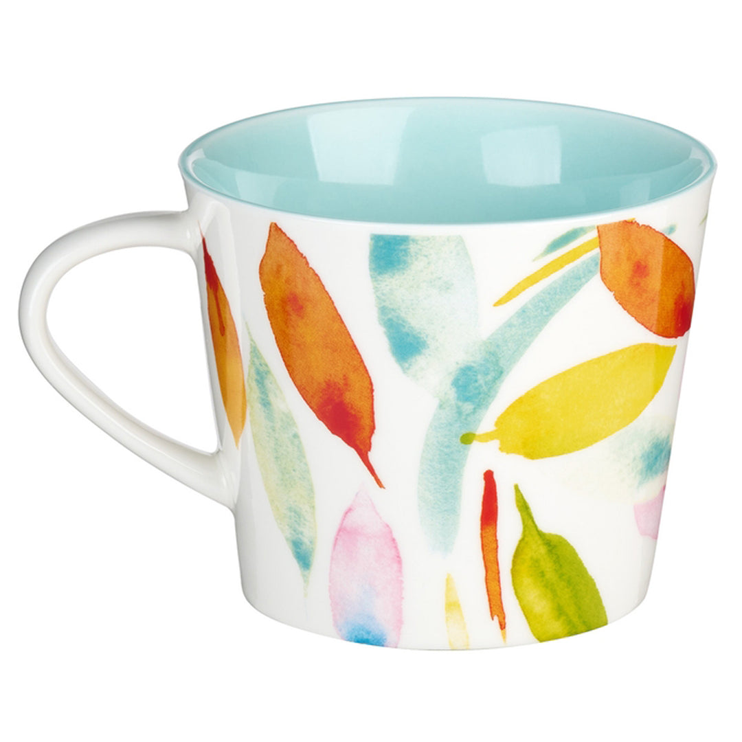 Never Give Up Pink Daisies Coffee Mug (back)