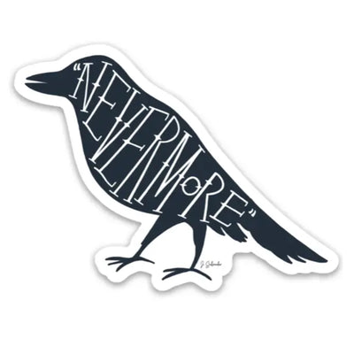 Raven Nevermore Poe Vinyl Sticker